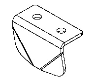 EXV4 FUEL DOOR LATCH CATCH