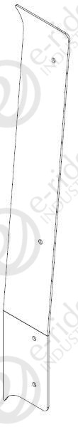 L C-PILLAR DOOR TRIM FLANGE