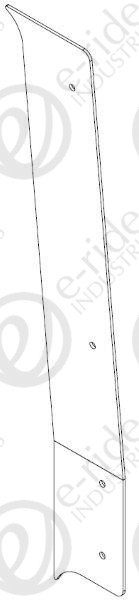 R C-PILLAR DOOR TRIM FLANGE