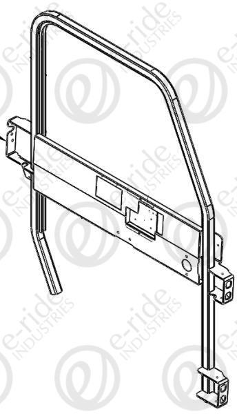 L DOOR FRAME W/BENT TUBES