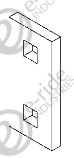OUTSIDE BRAKE CABLE PLATE