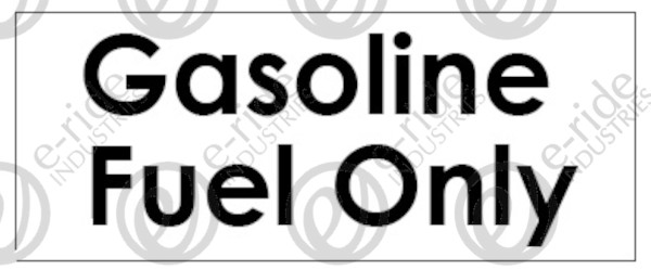 GAS ONLY DECAL